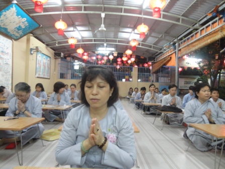 Kỳ thi Học Kỳ I-Năm II của Lớp Giáo Lý-Chùa Thiên Chánh