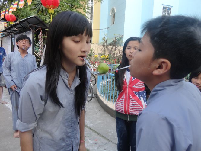 TP.HCM: Buổi Tất niên khóa tu Gieo Hạt Từ Tâm chùa Thiên Chánh