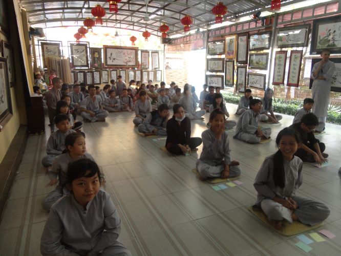 TP.HCM: Buổi Tất niên khóa tu Gieo Hạt Từ Tâm chùa Thiên Chánh