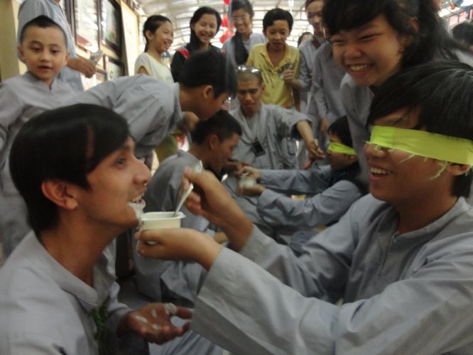 TP.HCM: Buổi Tất niên khóa tu Gieo Hạt Từ Tâm chùa Thiên Chánh