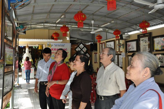 TP.HCM: Triển lãm tranh thư pháp với chủ đề &quot;Xuân An Lạc&quot; chùa Thiên Chánh