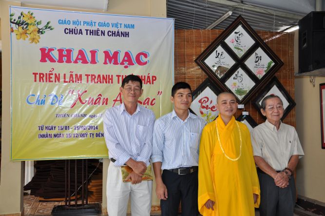 TP.HCM: Triển lãm tranh thư pháp với chủ đề &quot;Xuân An Lạc&quot; chùa Thiên Chánh
