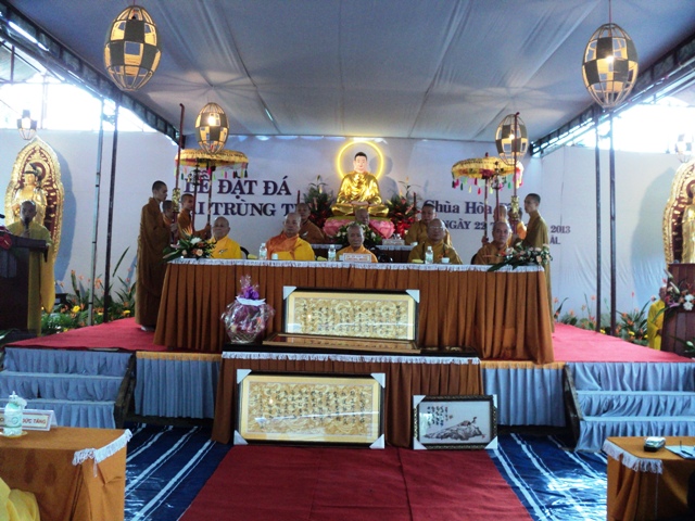 Khánh Hòa: Lễ Đặt đá Đại trùng tu chùa Hòa Tân (Cam Lâm)