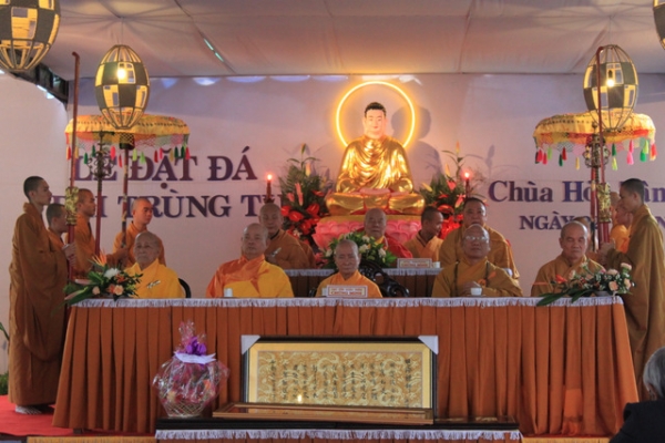 Khánh Hòa: Lễ Đặt đá Đại trùng tu chùa Hòa Tân (Cam Lâm)