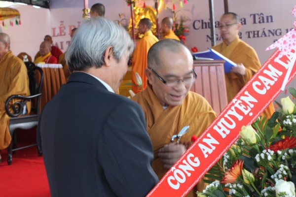 Khánh Hòa: Lễ Đặt đá Đại trùng tu chùa Hòa Tân (Cam Lâm)