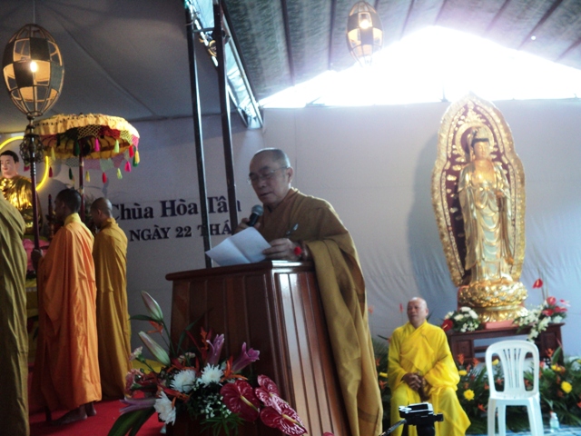 Khánh Hòa: Lễ Đặt đá Đại trùng tu chùa Hòa Tân (Cam Lâm)