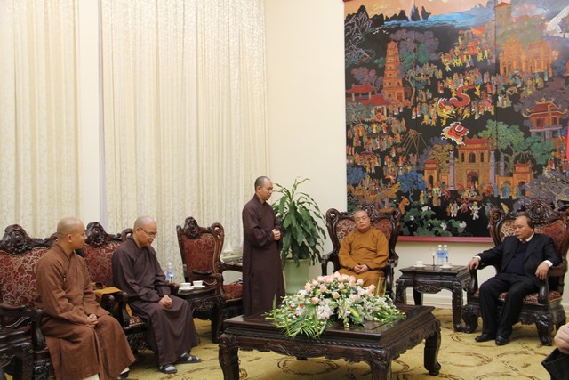 GHPGVN báo cáo Phó Thủ tướng Chính phủ về công tác chuẩn bị Vesak 2014