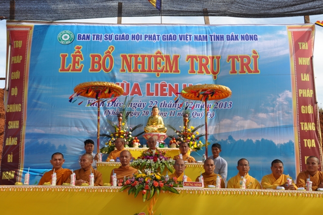 Đăk Nông: Lễ bổ nhiệm trụ trì chùa Liên Hoa