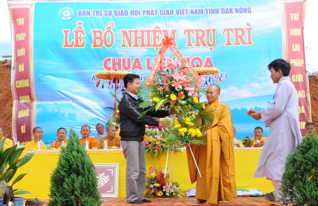 Đăk Nông: Lễ bổ nhiệm trụ trì chùa Liên Hoa