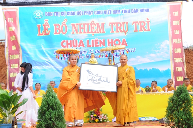Đăk Nông: Lễ bổ nhiệm trụ trì chùa Liên Hoa