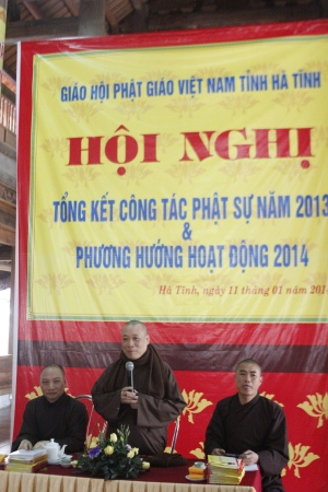 Phật giáo Hà Tĩnh tổ chức Hội nghị tổng kết công tác Phật sự năm 2013