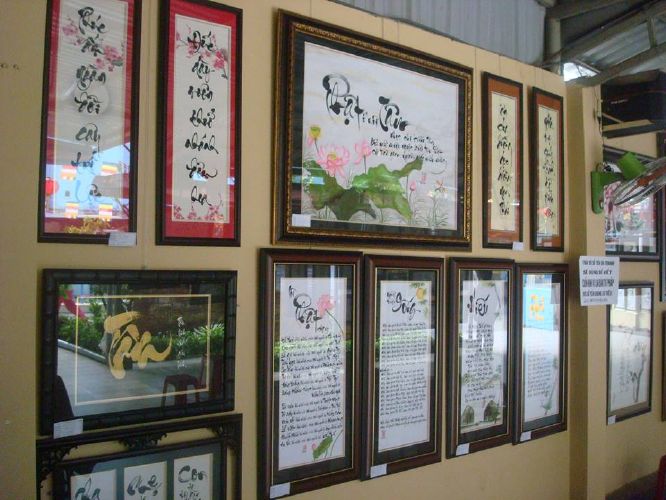 TP.HCM: Triển lãm tranh thư pháp với chủ đề &quot;Xuân An Lạc&quot; chùa Thiên Chánh