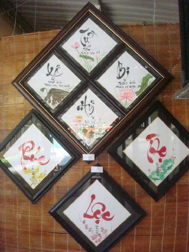 TP.HCM: Triển lãm tranh thư pháp với chủ đề &quot;Xuân An Lạc&quot; chùa Thiên Chánh