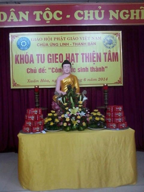 Thái Bình: Chùa Ứng Linh tổ chức khóa tu Gieo hạt thiện tâm lần 2