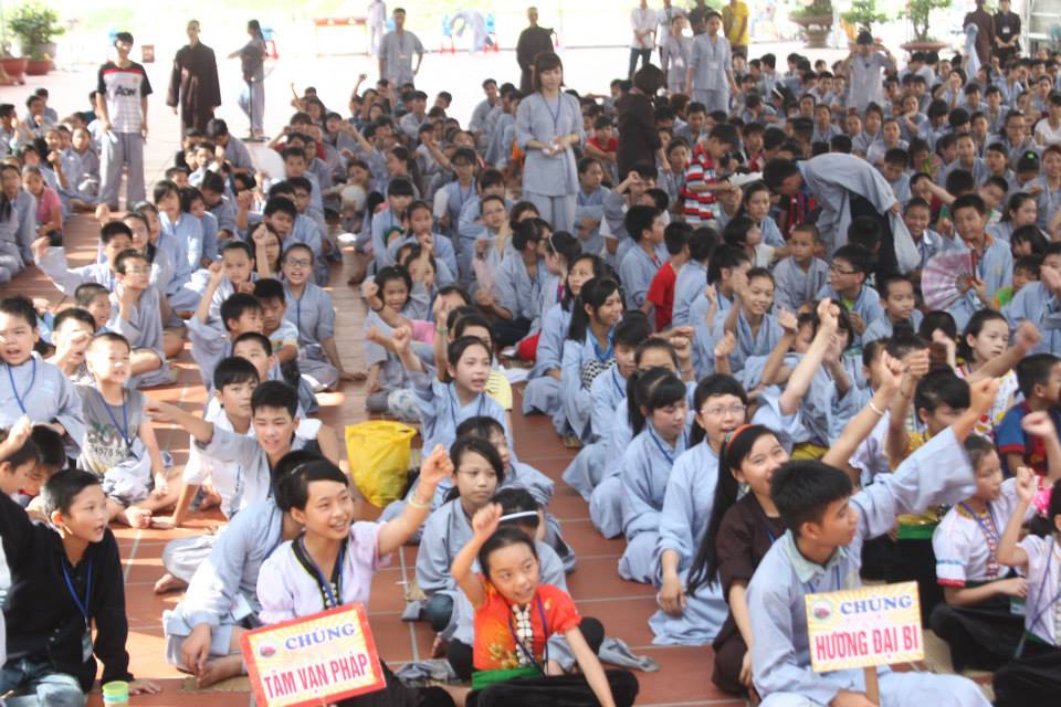 Thái Bình: Hội thi giáo lý  trong khóa tu Nụ Thương Sen Hồng lần 2 tại chùa Từ Xuyên