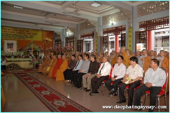 TP. HCM: Lễ tưởng niệm lần thứ 30 cố ĐLHT. Thích Trí Thủ