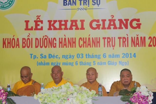 Đồng Tháp: Khai Giảng Khóa Bồi Dưỡng Hành  Chánh Trụ Trì