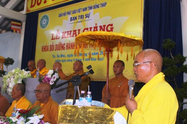 Đồng Tháp: Khai Giảng Khóa Bồi Dưỡng Hành  Chánh Trụ Trì