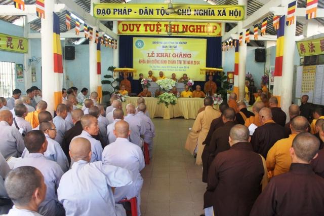 Đồng Tháp: Khai Giảng Khóa Bồi Dưỡng Hành  Chánh Trụ Trì