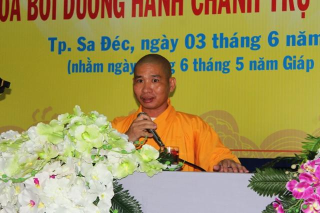 Đồng Tháp: Bế Mạc Khóa Bồi Dưỡng Hành Chánh Trụ Trì Cơ Sở