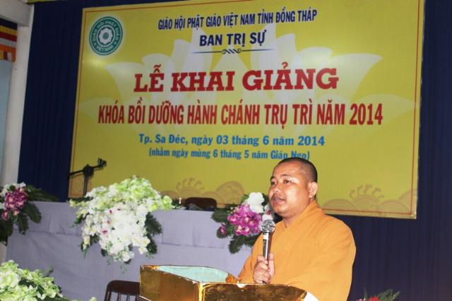 Đồng Tháp: Bế Mạc Khóa Bồi Dưỡng Hành Chánh Trụ Trì Cơ Sở