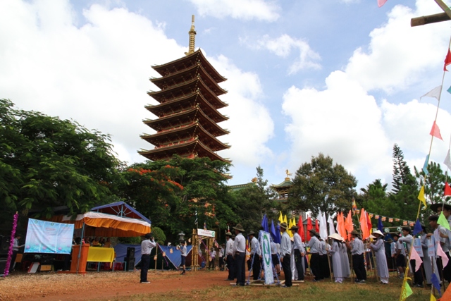 Gia Lai: Gia đình Phật tử - TP.Pleiku tổ chức khai mạc Trại họp bạn Lục Hòa 2