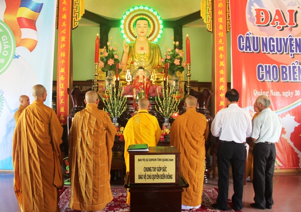 Quảng Nam: BTS PG tỉnh tổ chức Đại lễ cầu nguyện hòa bình cho biển Đông