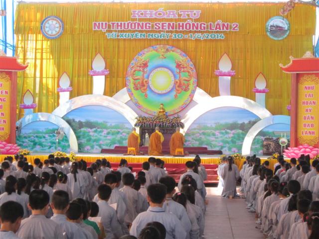 Chùm Ảnh Tổng Hợp Khóa Tu Nụ Thương Sen Hồng Chùa Từ Xuyên