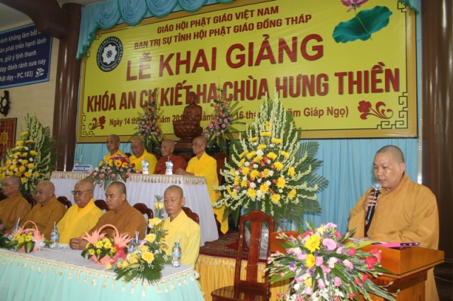 Đồng Tháp: Khai Giảng Các Đạo Tràng An Cư