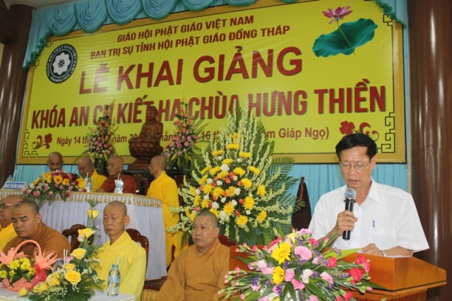 Đồng Tháp: Khai Giảng Các Đạo Tràng An Cư