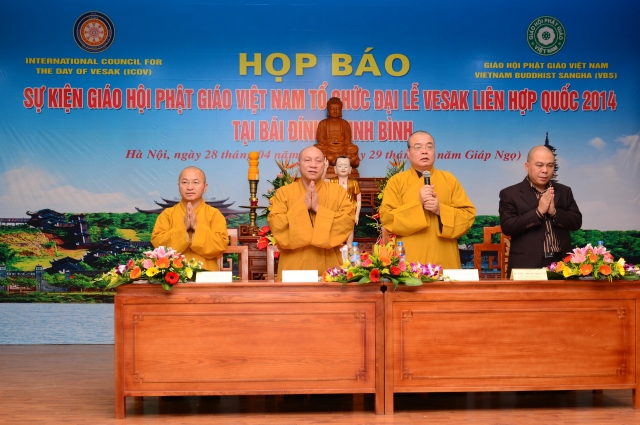 Họp báo GHPGVN tổ chức Đại lễ Vesak Liên Hợp Quốc 2014 tại Hà Nội