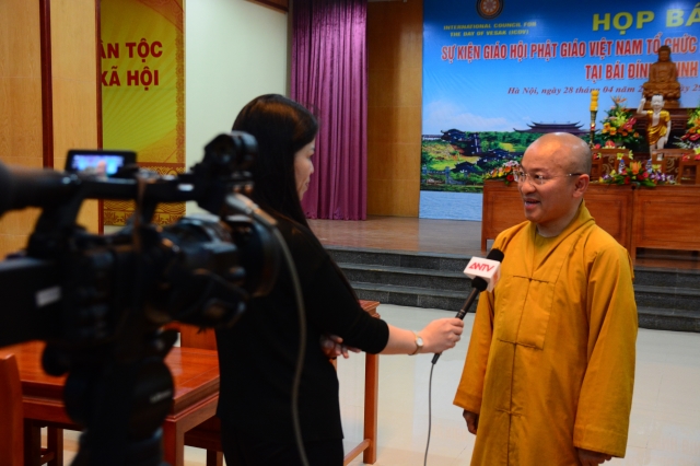 Họp báo GHPGVN tổ chức Đại lễ Vesak Liên Hợp Quốc 2014 tại Hà Nội