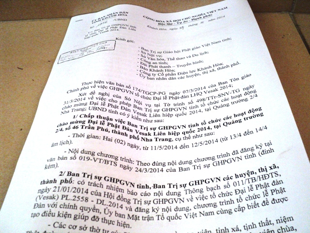 Khánh Hòa: Họp các tiểu ban tổ chức Đại lễ Phật Đản Vesak 2014