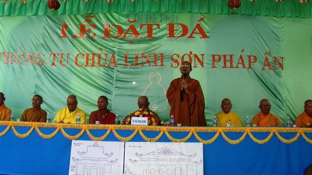 Khánh Hòa: Lễ Đặt đá Đại trùng tu chùa Linh Sơn Pháp Ấn