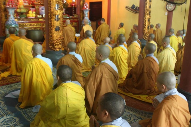 Thái Bình: Trường hạ chùa Thánh Long tổ chức lễ khai khóa an cư kiết hạ - PL.2558 – DL.2014