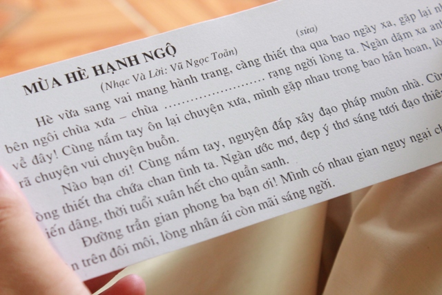 Cần Thơ: Chùa Long Quang tổ chức khóa tu mùa hè &quot;Hạt giống tâm hồn&quot; lần thứ nhất.