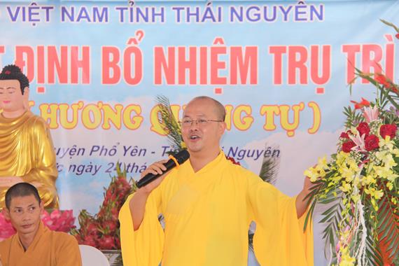 Thái Nguyên: Lễ Công Bố Quyết Định Bổ Nhiệm Trụ Trì Chùa Hương Quang ( Trinh Nữ )