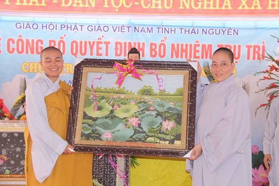 Thái Nguyên: Lễ Công Bố Quyết Định Bổ Nhiệm Trụ Trì Chùa Hương Quang ( Trinh Nữ )