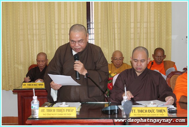 TP. HCM: Hội nghị Ban thường trực Hội đồng Trị sự GHPGVN bế mạc