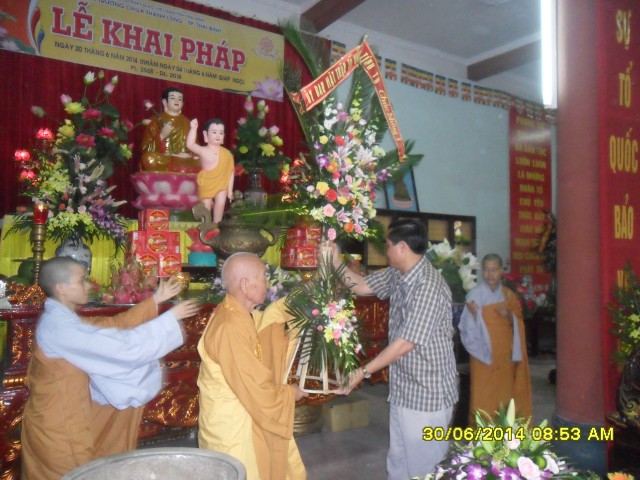 Thái Bình: Trường hạ Tổ đình Thánh Long tổ chức lễ khai pháp khóa an cư kiết hạ PL.2558-DL.2014