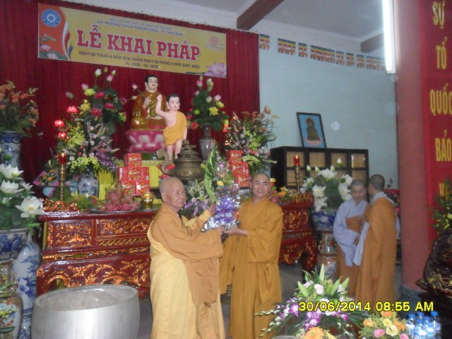 Thái Bình: Trường hạ Tổ đình Thánh Long tổ chức lễ khai pháp khóa an cư kiết hạ PL.2558-DL.2014