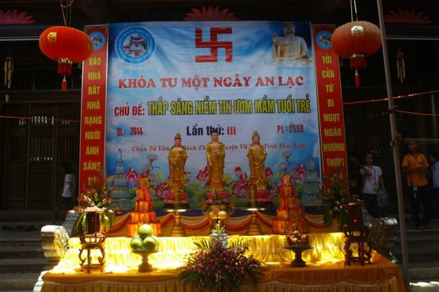 Thái Bình: Khóa tu Một Ngày An Lạc lần thứ 3 năm 2014 tại chùa Từ Vân