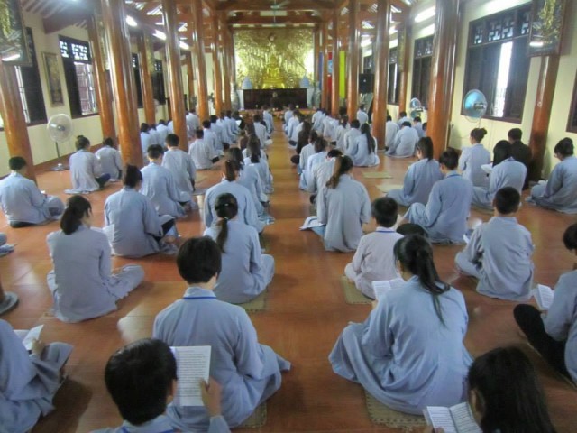 Thái Bình: Chùa Từ Xuyên tổ chức khóa tu Một ngày an lạc – lần thứ 3 năm 2014
