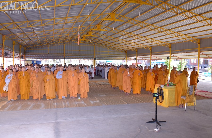 Khóa tu ở Học viện PGVN TP.HCM, xã Lê Minh Xuân