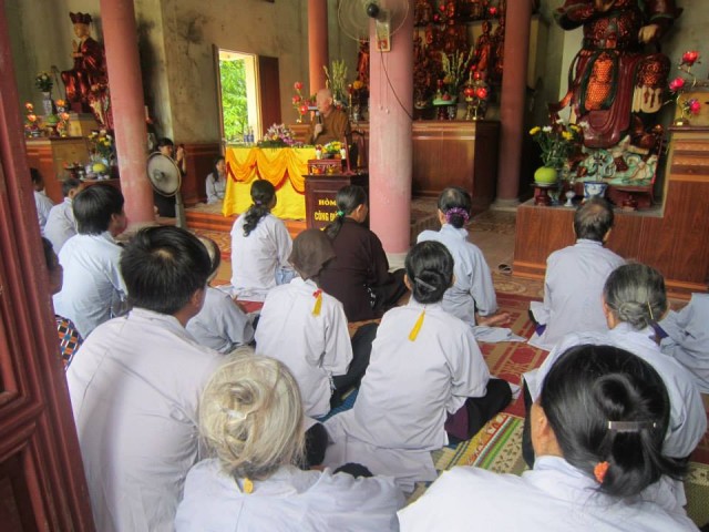 Thái Bình: TT.Thích Duy Trấn giảng về ý nghĩa hòm công đức tại Thái Bình