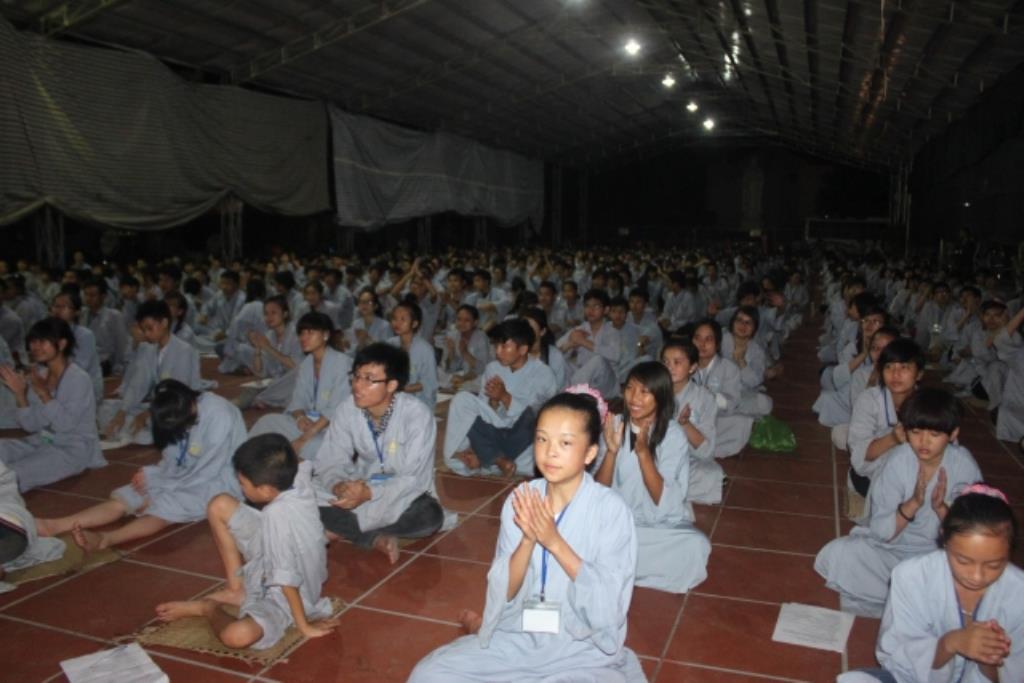 Thái Bình: Chùa Từ Xuyên tổ chức khóa tu mùa hè lần thứ tư năm 2014 (Chùm ảnh ngày tu thứ ba)