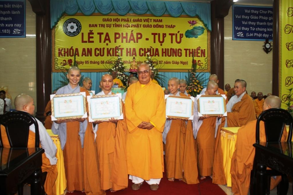 Đồng Tháp: Chư Ni Lễ Tạ Pháp Đạo Tràng ACKH