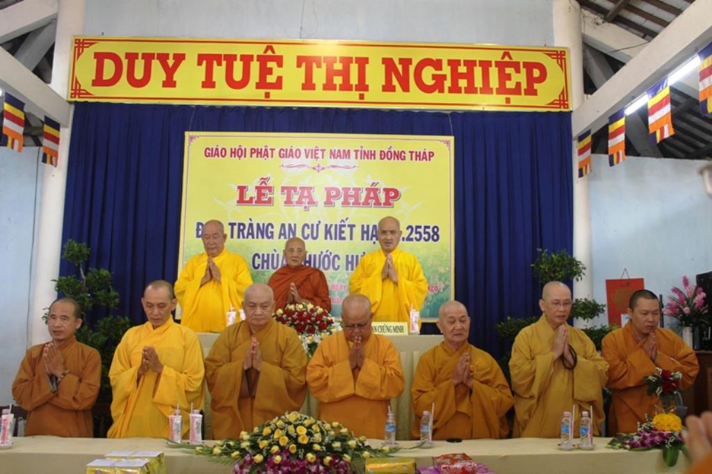 Đồng Tháp: Lễ Tạ Pháp An Cư PL. 2558 Tại Chùa Phước Hưng