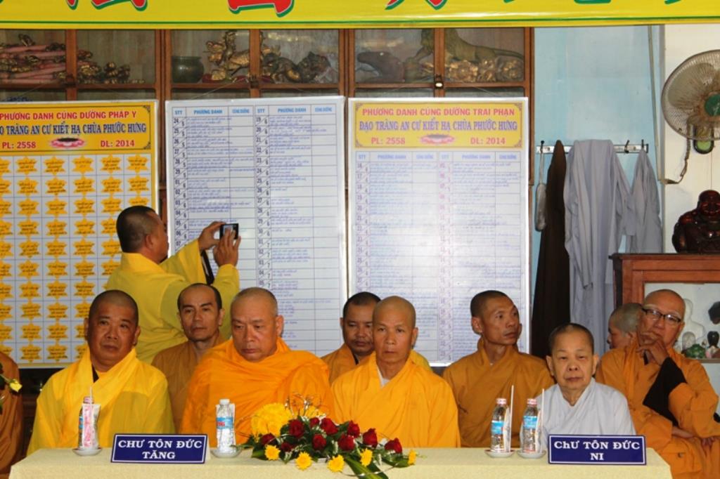 Đồng Tháp: Lễ Tạ Pháp An Cư PL. 2558 Tại Chùa Phước Hưng