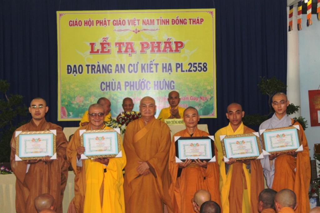 Đồng Tháp: Lễ Tạ Pháp An Cư PL. 2558 Tại Chùa Phước Hưng